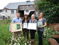 Farm and Cottage visit Cricklepit Mill - Mathew Retter, Andrea Conneely, Tracy Ebbrell (DWT) and Cat Loudwill-Jones)