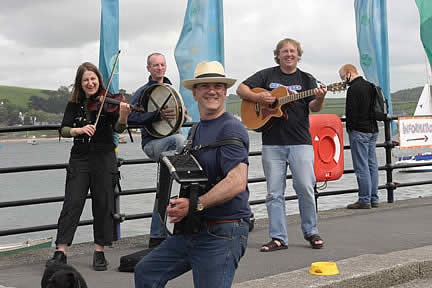 Making Merry - musicians enjoying the Festival