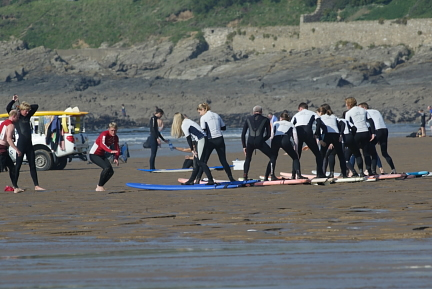 Surf Lessons on Croyde Beach photo copyright Brett Adams