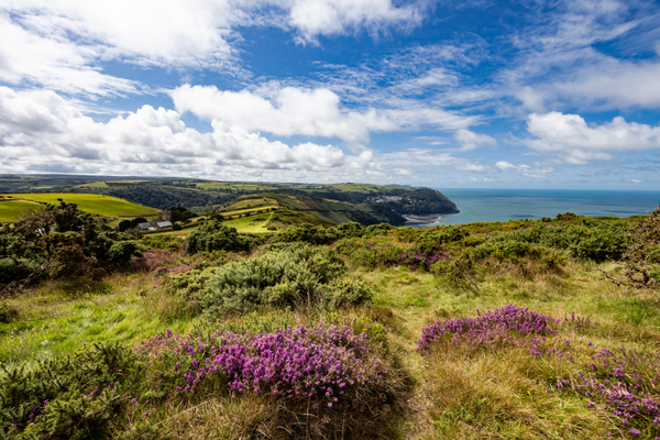 Exmoor meets the Sea. Photo copyright Pat Adams