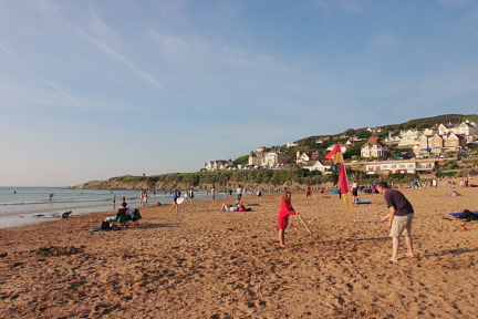 Cricket on Woolacombe beach phto copyright Pat Adams