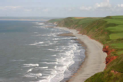 Peppercombe and beyond - view from the South West Coast Path - Peppercombe to Bucks Mills