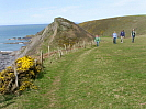 South West Coast Path walkers photo copyright Pat Adams