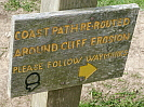 Spekes Mill South West Coast Path Waymark photo copyright Pat Adams