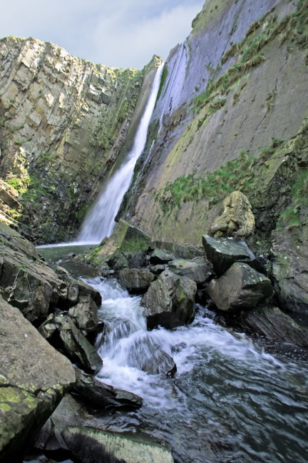 Spekes Mill  Mouth Waterfall  photo copyright B.D. Adams all rights reserved