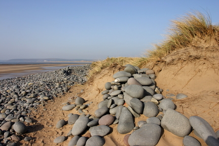 Westward Ho! Photo of the Pebble Ridge copyright Pat Adams North Devon Focus 